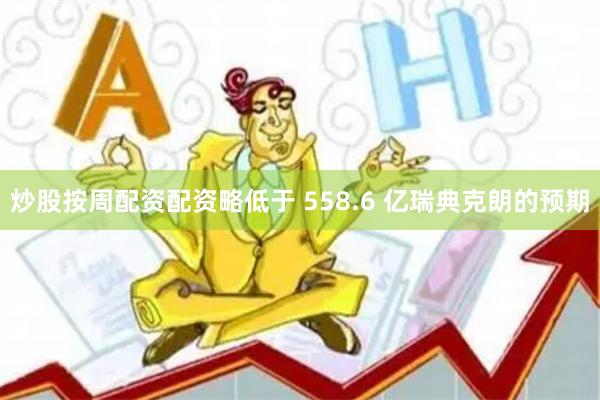 炒股按周配资配资略低于 558.6 亿瑞典克朗的预期